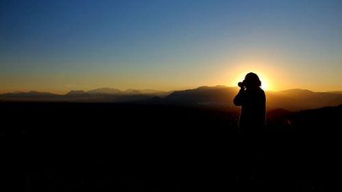 夜明けのいい感じの写真