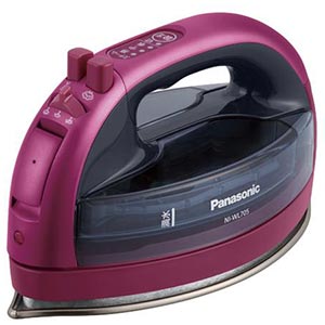Panasonic コードレススチームアイロン「WLシリーズ」Wヘッドベース ピンク NI-WL705-P