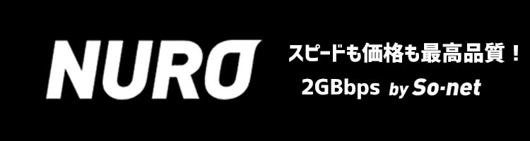 スピード重視の方にはNURO光