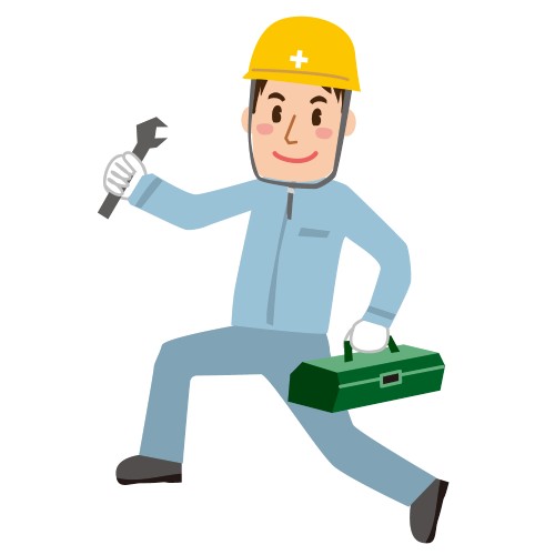 工事作業員のイラスト