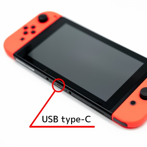 SwitchのTypeCの位置の図