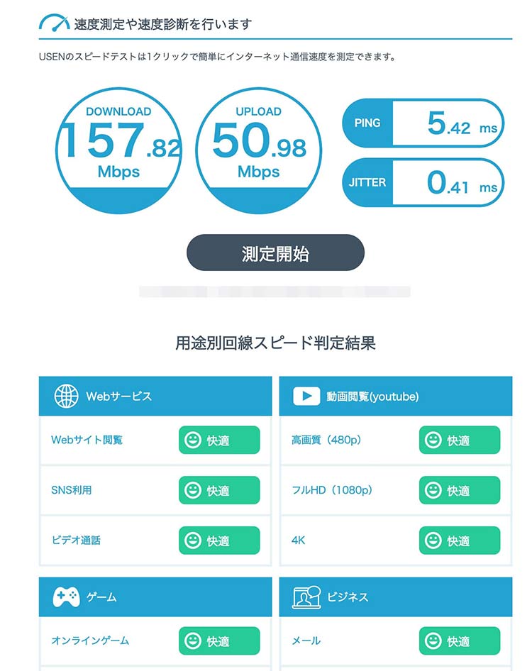 インターネット 速度 平均