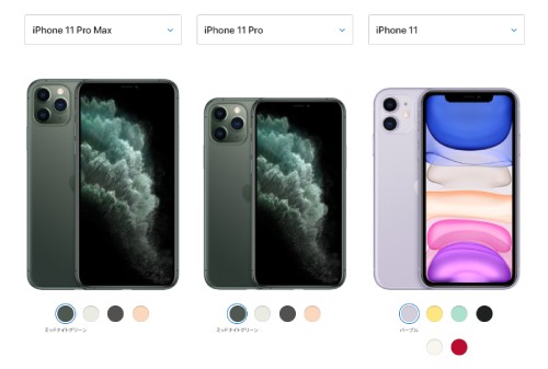 iPhone11本体サイズで比較