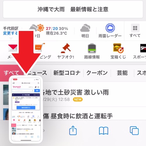 画面下にサムネイルが表示される画像