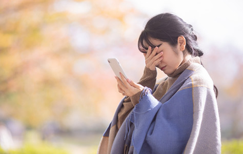 スマホの容量が不足しているイメージ画像