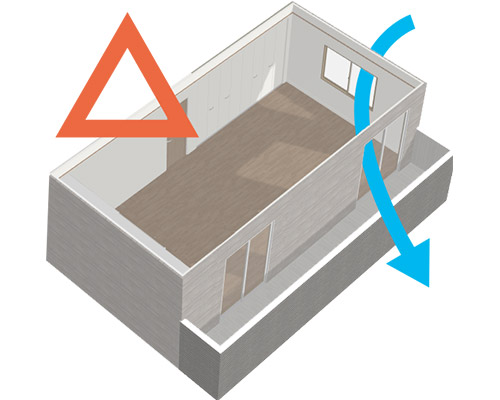 近くの窓だと換気の効果が低い