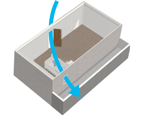 窓が無い場合は換気扇を利用