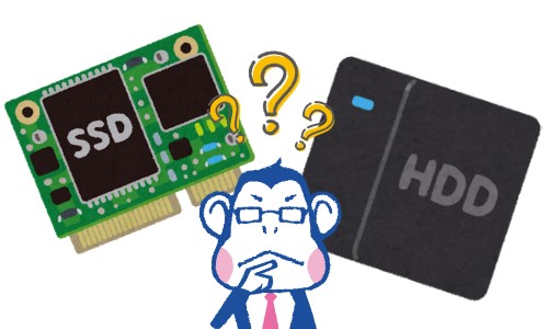 SSDとHDDの違いを比較