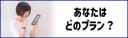 あなたはどのプランに当てはまる？