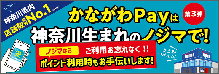 かながわPayの使用はノジマで