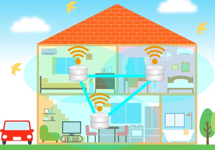 メッシュWi-Fiとは？中継器との違いや仕組みやメリット・デメリットを