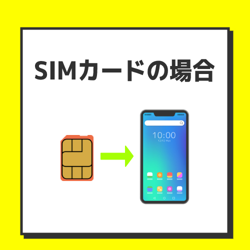 SIMカードで申し込んだ場合