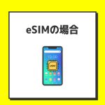 eSIMで申し込んだ場合