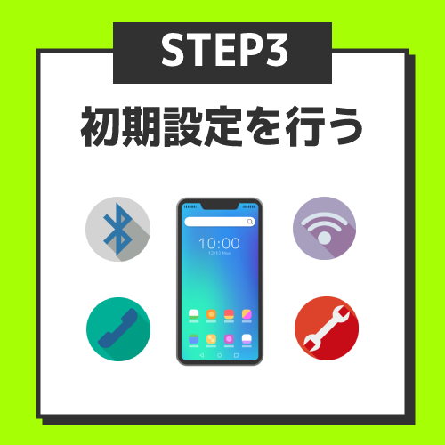 ステップ3．初期設定を行う