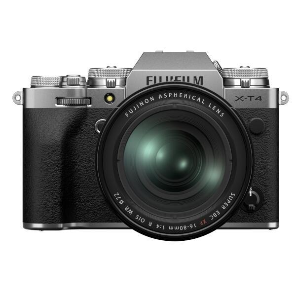 【富士フイルム】 ミラーレス一眼カメラ Xシリーズ X-T4 レンズキット シルバー X-T4LK-1680-S