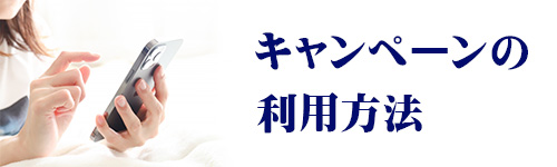 キャンペーンの利用方法