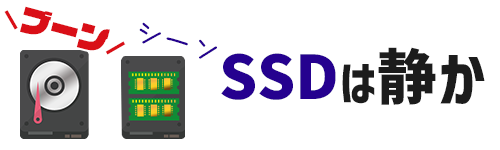 SSDは動作音は静か