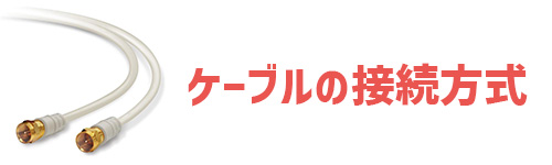 ケーブルの接続方式のイメージ