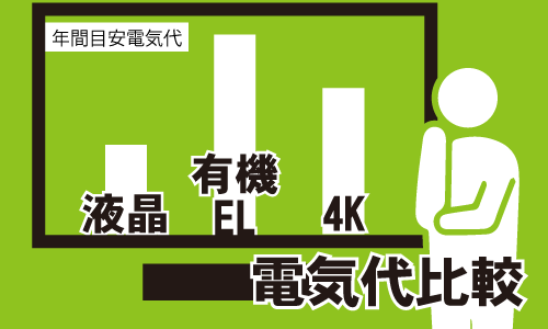 3種の年間目安電気代を比較