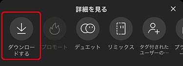 詳細を見るの中にあるダウンロードするをタップ
