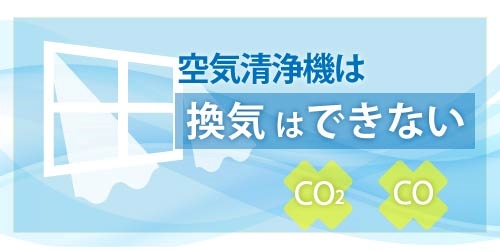 空気清浄機は換気はできない