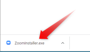 「ZoomInstaller」をクリックすると、Zoomのインストールがはじまります