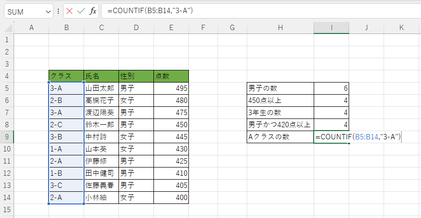 ExcelのCOUNTIF関数-18