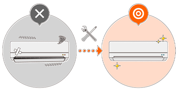 エアコンが故障したときの修理