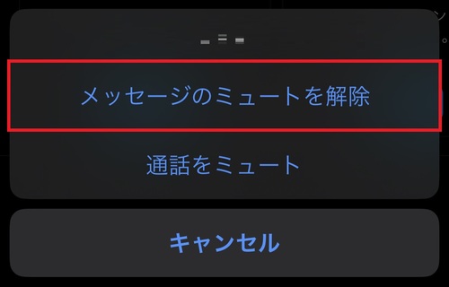 ミュートを解除する方法3