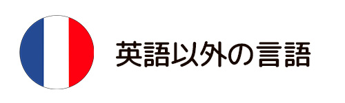 英語以外の言語を使う