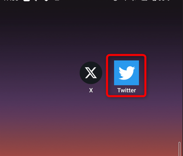 これで、Xのアイコンを青い鳥のTwitteに戻せます
