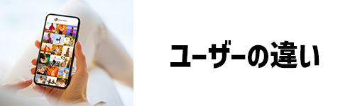 視聴するユーザーの違い