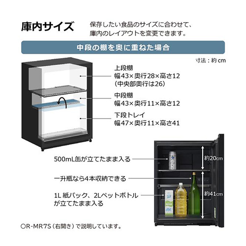 小型冷蔵庫の容量