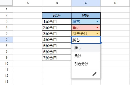 プルダウン作成5