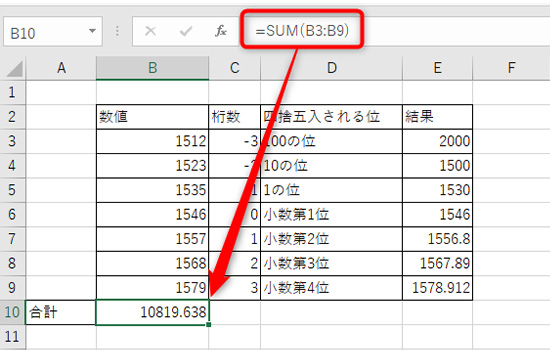 下画像のように結果がおかしくなってしまいます。