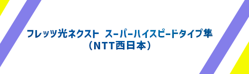フレッツ光ネクスト スーパーハイスピードタイプ隼（NTT西日本）