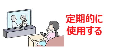 定期的に使用する