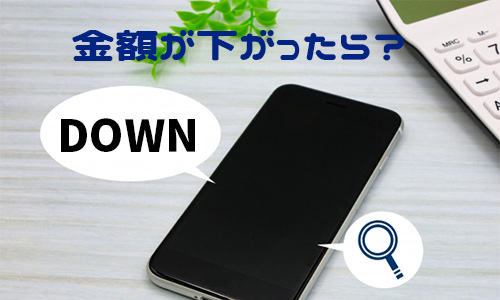 申し込んだ時よりも査定金額が下がったら？