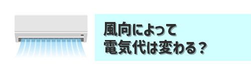 Q9．エアコンの電気代は風向で変わる？