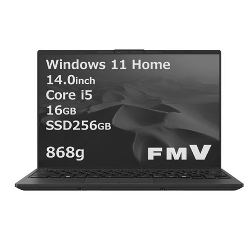 富士通 ノートPC FMV UH75/J3 ピクトブラック FMVU75J3B