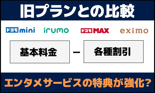 ドコモ新料金プランは改悪？旧プランを比較