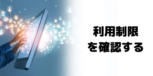 ネットワーク利用制限を確認する