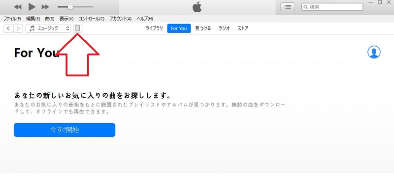 iPadのマークをクリック