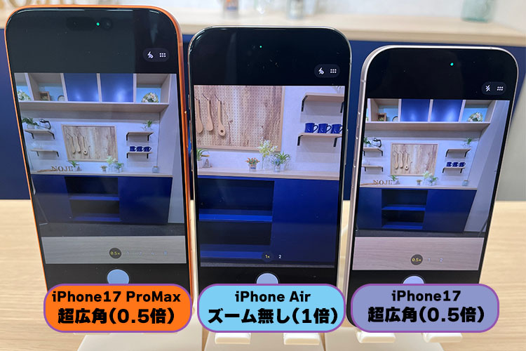 超広角0.5倍ズーム