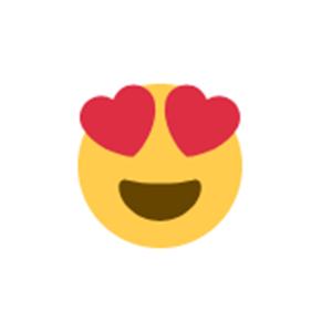 「嬉しい!」「大好き!」を伝えるハートアイコン