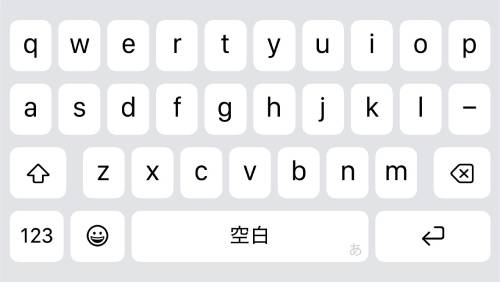 キーボードが切り替わる