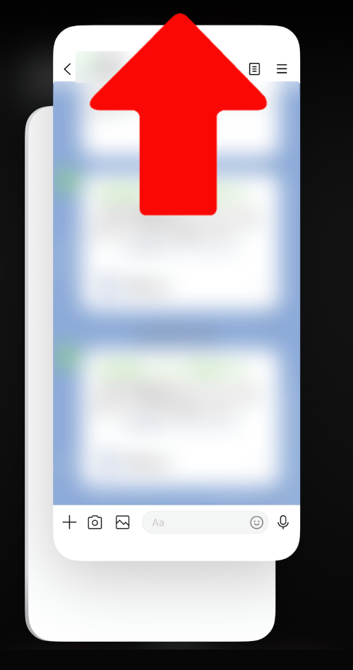 LINEアプリをタスクキル