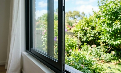 換気のために窓を開ける