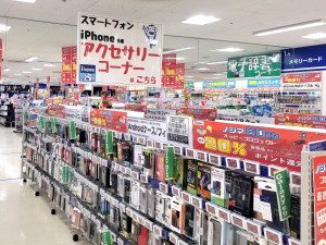 携帯電話アクセサリーコーナー