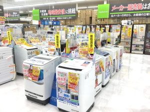 洗濯機・冷蔵庫コーナー